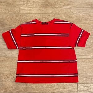 Brandy Melville Red Stripe T-Shirt